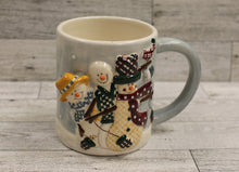 Load image into Gallery viewer, Make The Season Bright Snowman Winter Family Coffee Mug Cup - Used (Style 2)