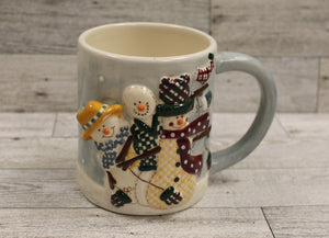 Make The Season Bright Snowman Winter Family Coffee Mug Cup - Used (Style 2)
