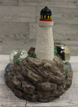 Load image into Gallery viewer, Westlake Musical Lighthouse Water Globe - Orcas &amp; Dolphin - 2615 - Used