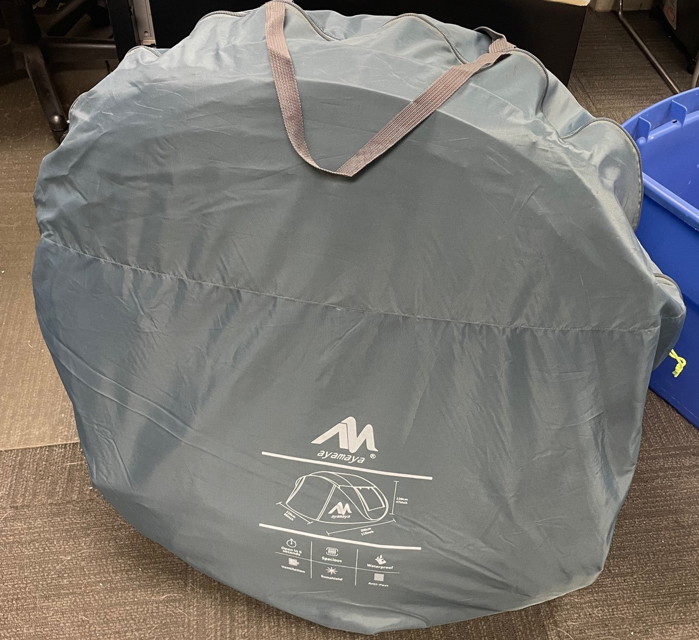ayamaya zelt AYAMAYA 4 Person Automatic Pop Up Tent with Skylight, Rainfly, & Groun – Military Steals and Surplus