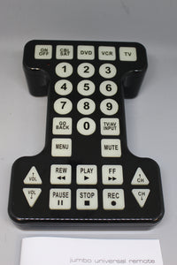 Jumbo Universal Remote - Hard to Loose Easy to Use - New
