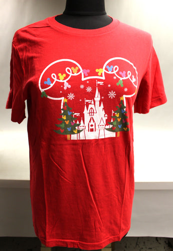 Christmas Disney T-Shirt - Medium - Red - Used