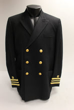 Load image into Gallery viewer, US Navy Men's Black Dress Coat - 42L - Used