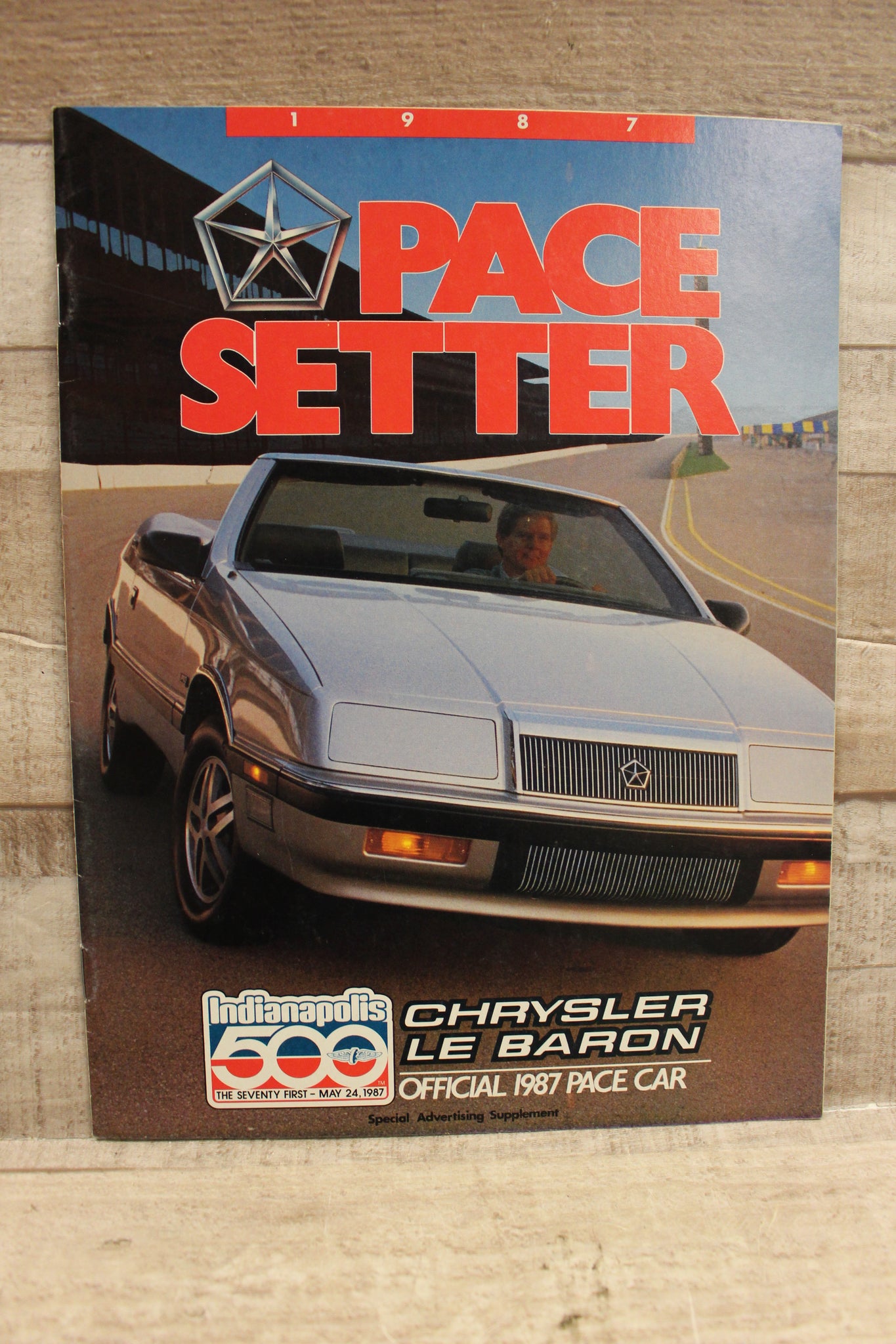 1987 Chrysler Le Baron Pace Car Brochure Catalog Used Military