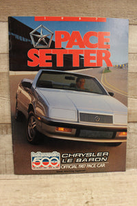 1987 Chrysler Le Baron Pace Car Brochure Catalog -Used
