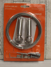 Load image into Gallery viewer, Stainless Steel Curtain Wire Set - 5 metre long - New