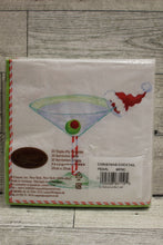 Load image into Gallery viewer, Katherine Barnwell Christmas Martini Cocktail Napkins - 20 Count - New