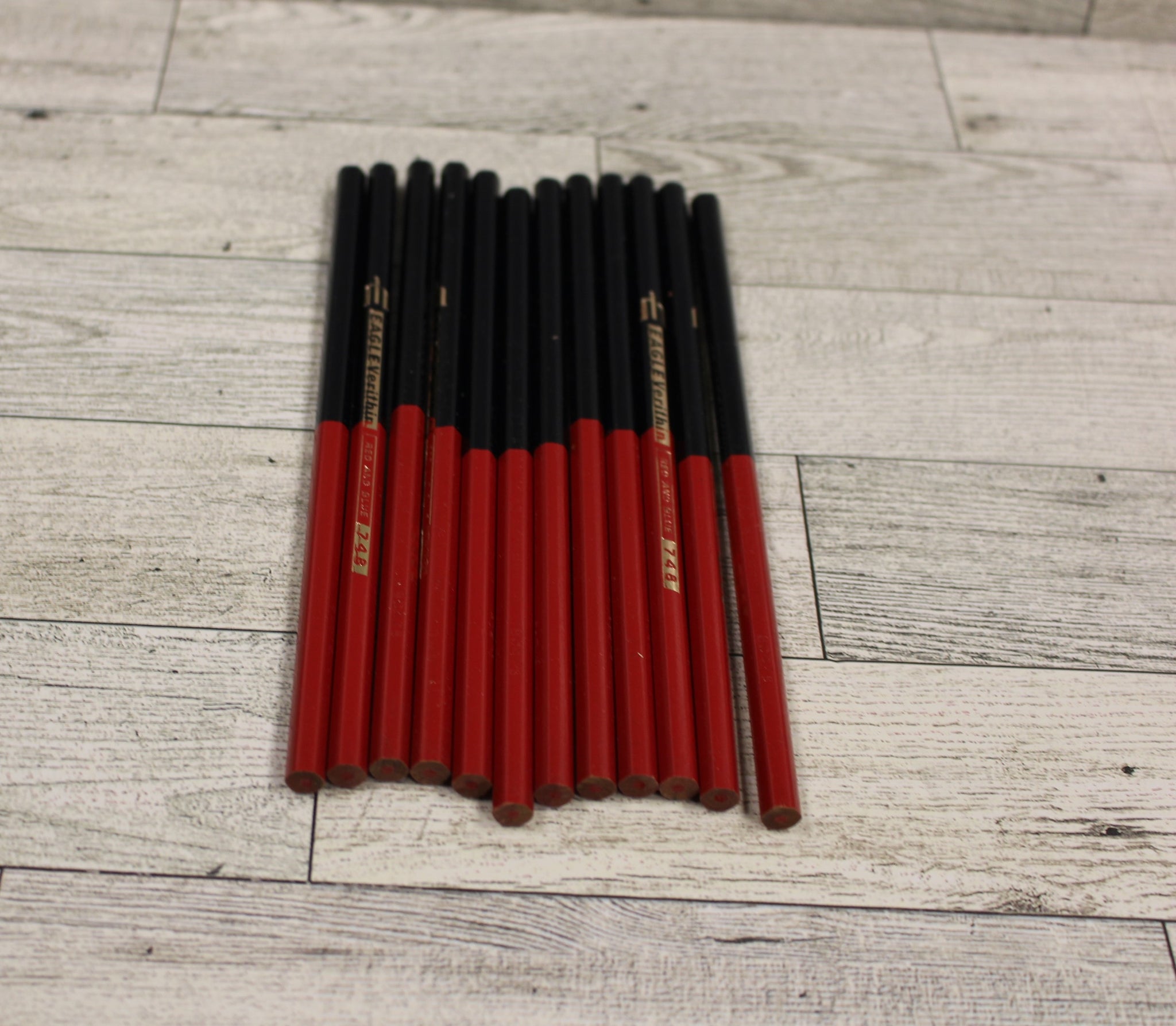 Berol Verithin Eagle Colored Pencils Red/Blue 748 12 Count Ne
