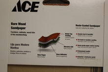 Load image into Gallery viewer, ACE Bare Wood Sandpaper - 60 Course Grit - 9&quot; x 11&quot; - NEW