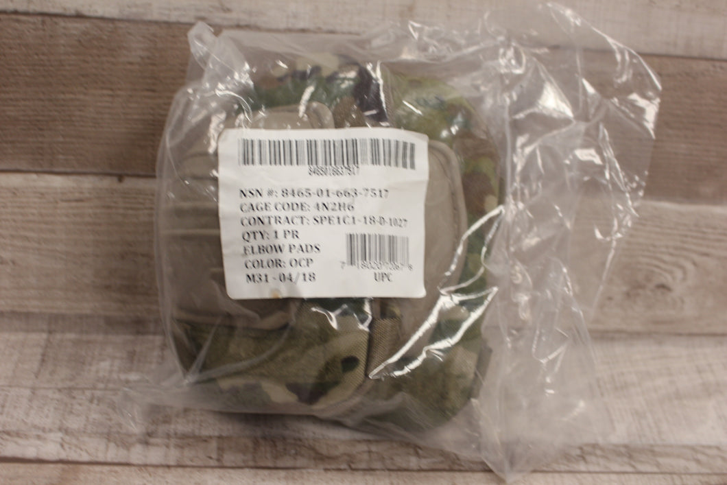 Set of US Army OCP Elbow Pads - Large - 8465-01-663-7517 - New