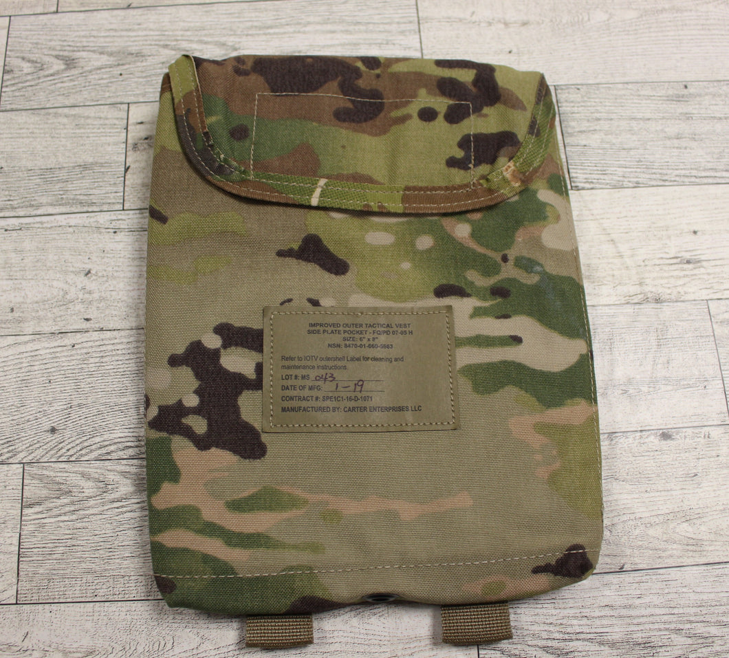 OCP/Multicam Improved Outer Tactical Vest Side Place Pocket - Used