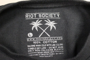Riot Society Men's Party Reaper T Shirt Size Large -Used