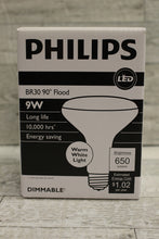 Load image into Gallery viewer, Philips BR30 90 degree LED Flood Light - 9.5W (60w) -Dimmable - New