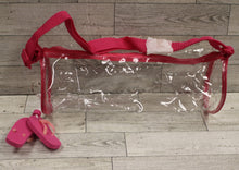 Load image into Gallery viewer, Clear Shoulder Plastic Purse Tube Beach Hand Bag - 90s - Choose Color - New