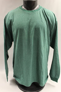 Basic Editions Men's Long Sleeve T Shirt Size XLarge -Green -Used
