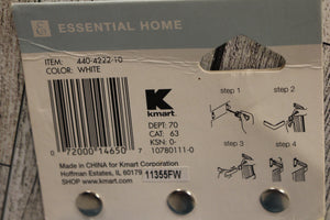 Essential Home 28"-48" Single Curtain Rod - New