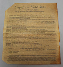 Load image into Gallery viewer, 4 Documents of Freedom - Reproductions - Declaration, Constitution, Bill of Righ