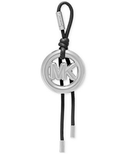 Load image into Gallery viewer, Michael Kors Circle Bubble Charm - Silver with Black Leather - New