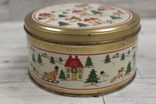Load image into Gallery viewer, Jamestown Metal Christmas Cookie Tin Container - Used
