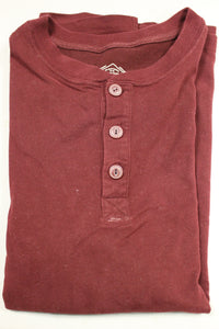 St. Johns Bay Men's Long Sleeve Henley Legacy Shirt Size Large -Used
