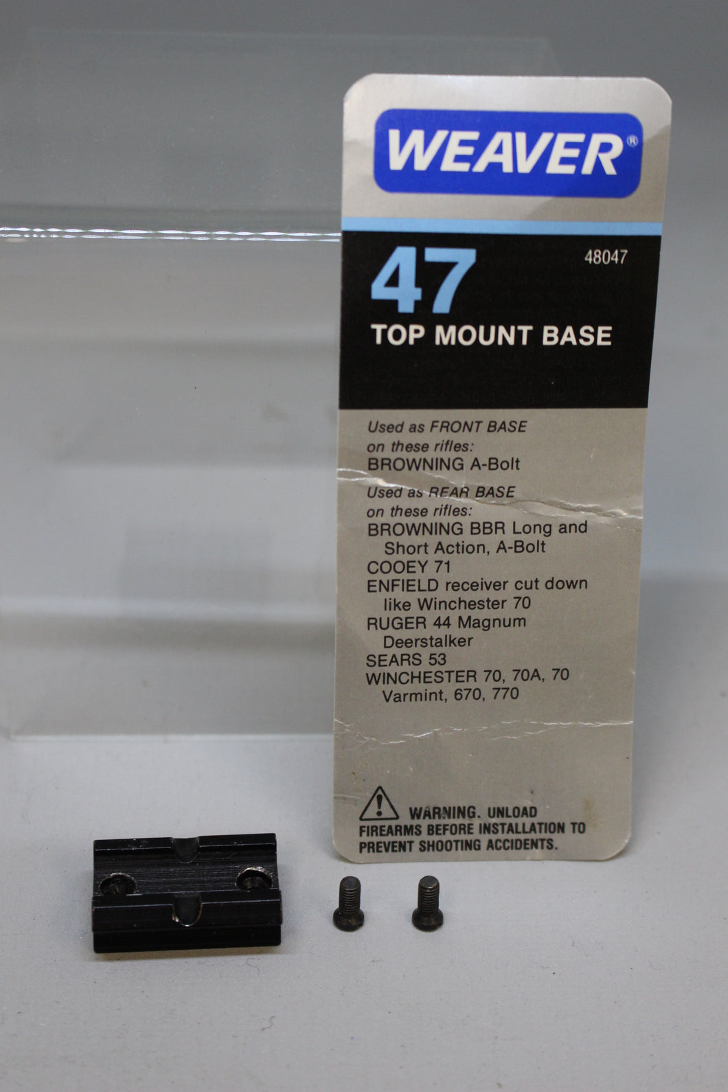 Weaver Top Mount Front Base 47 -Used