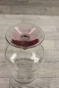 Vintage 40 Years Together Pedestal Glass Candy Jar with Lid - Used