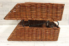 Load image into Gallery viewer, Wicker Double Letter Tray - Used