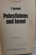 Load image into Gallery viewer, Palestinians and Israel by Y. Harkabi