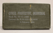 Load image into Gallery viewer, WWII 1945 Blister Gas Cover / Indiviudal Protective Cover - 72-C-1000 - New
