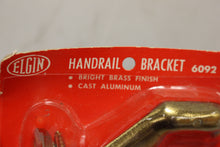 Load image into Gallery viewer, Vintage ELGIN Sears Bright Brass Finish Handrail Bracket - Cast Aluminum - New
