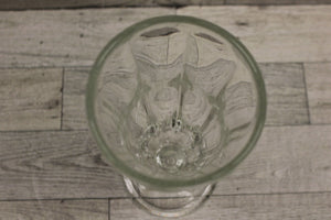 Vintage Clear Heavy Glass Footed Milkshake Sundae Parfait Glass - 6" - Used