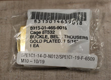Load image into Gallery viewer, Army Gold Plated Brass Trouser Belt Buckle - 1-5/16" - 8315-01-465-9018 - New