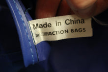 Load image into Gallery viewer, Vintage Toteable Blue Water Resistant Lightweight Tote Bag - Used