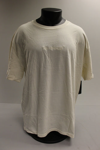 Ed by Ed Hardy Embroidered Chest LogoT Shirt - Large - Ivory - New