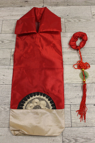 Chinese Style Kimono Wine Bottle Cover - Fits 750 ml bottle - Used