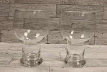Load image into Gallery viewer, Set of 2 Vintage Federal Glass 5.5&quot; Clear Hollow Stem 16 0z. Glass - Used
