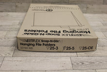 Load image into Gallery viewer, Vertiflex Snap-N-Glide Hanging File Folders - 25 Pack - Letter Size - New