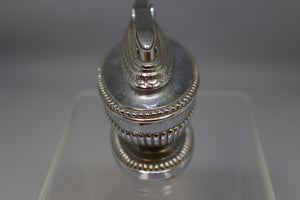 Vintage 1950's MTC Silver Metal Lighter - 2-1/2" Tall - Used