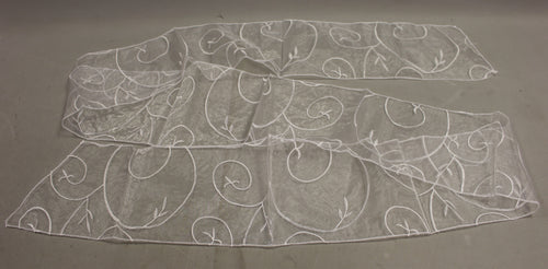 White Organza Sash - 7