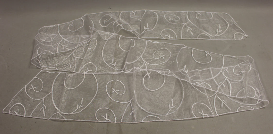 White Organza Sash - 7