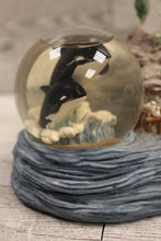 Load image into Gallery viewer, Westlake Musical Lighthouse Water Globe - Orcas &amp; Dolphin - 2615 - Used