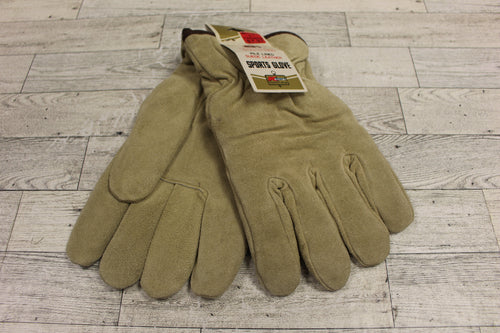 Kmart Lined Suede Leather Sports Gloves - Size Medium - New