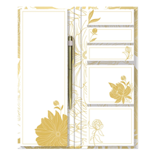 Load image into Gallery viewer, Punch Studio Note-Folio - List Pad Sticky Flags Sticky Notepads &amp; Golden Pen