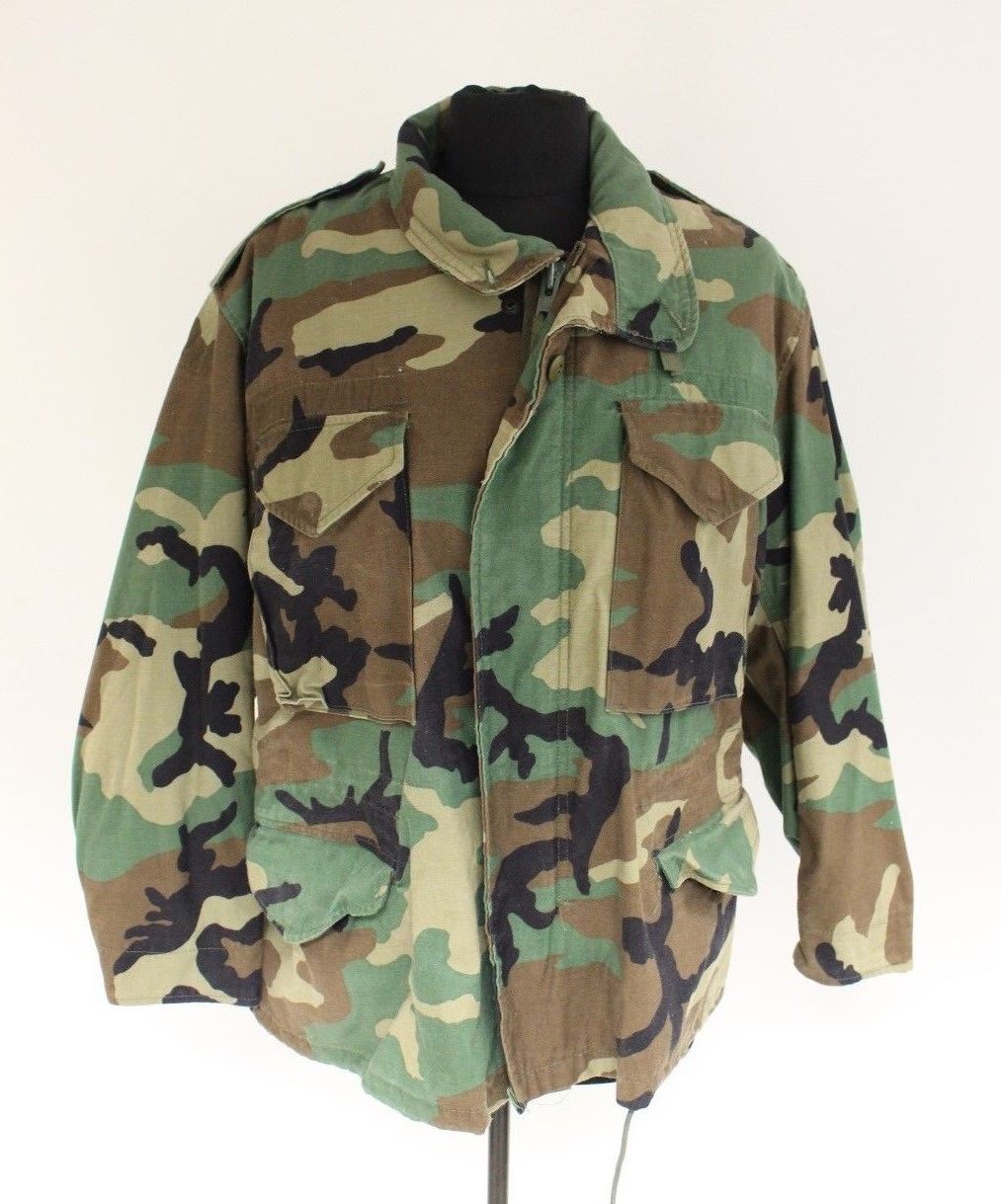US Army M-65 Cold Weather Field Coat - Woodland - Small Short 