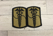 Load image into Gallery viewer, Set Of US Army 65th Medical Brigade Patch Hook and Loop -OCP -Used