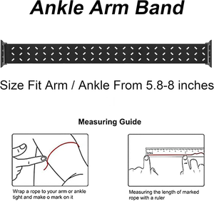 JR. DM Ankle Arm Band - Compatible with Apple Watch Band 38mm - Black - New