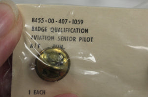 1979 Air Force Senior Pilot Aviation Qualification Badge - 8455-00-407-1059 -New
