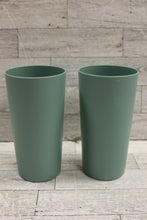 Load image into Gallery viewer, Set of 2 Mainstays 26 oz. Plastic Tumbler - Sage Green - New