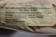 Load image into Gallery viewer, Interceptor Base Vest Body Armor with Soft Inserts - Desert - Medium - 8470-01-491-8102 - Used #2