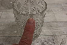 Load image into Gallery viewer, Set of 6 Crystal Starburst Old Fashion Glasses Cups - Clear - Used